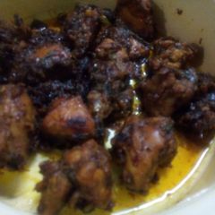 A picture of Chicken kebab.