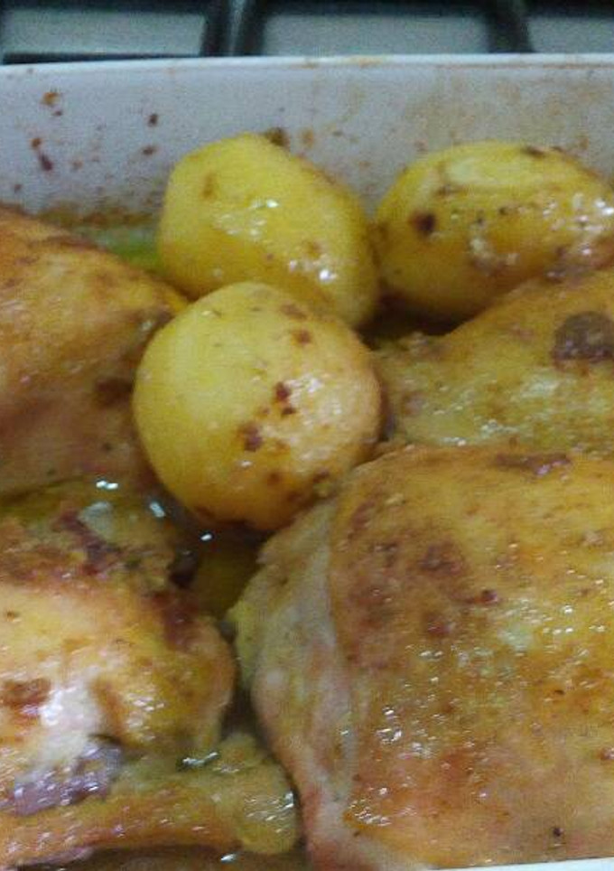 Una foto de Pollo a la mostaza