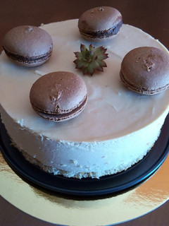 Una foto de Tarta fría de café