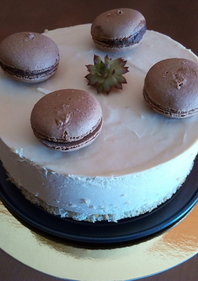 Una foto de Tarta fría de café