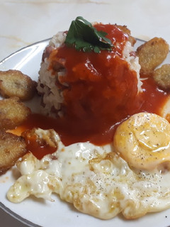 Una foto de Arroz a la cubana