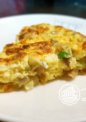 菜脯蔥菇烘蛋 的食譜成品照片