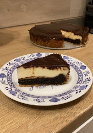 Brownie sajttorta recept fotója