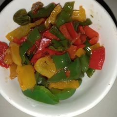 A picture of Stir fried Yellow pepper sauce #Abjmoms.