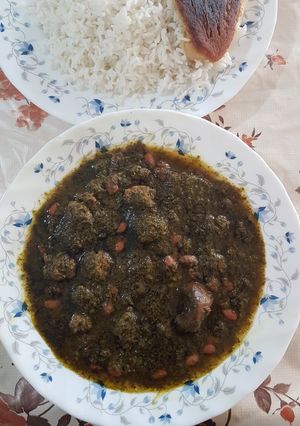 عکسی از دستور قرمه سبزی