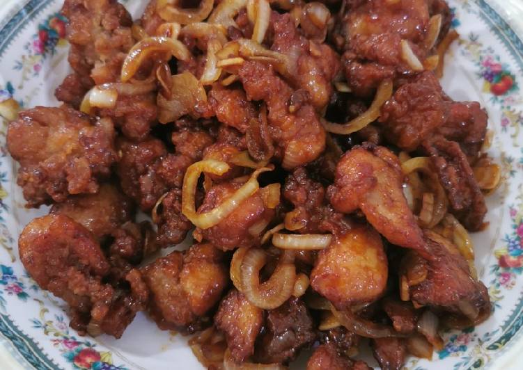 Cara Membuat Chicken karage saos mentega yang Lezat Sekali
