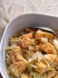 Tofu Cabbage and Bean Sprout Stir Fry
