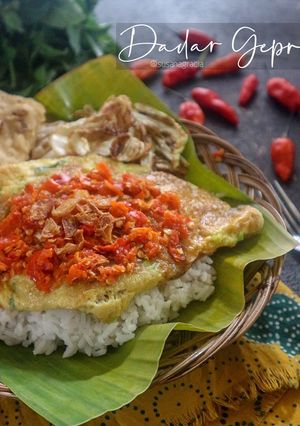 Foto resep Dadar Geprek ala Andini