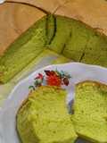 Jiggly Castella Pandan Cake