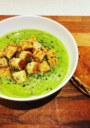 A picture of Potato, Leek & Kale Soup.