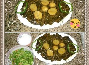 صورة لوصفة يلنجي (ورق عنب بالخضار)