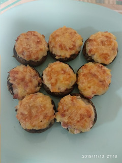 Una foto de Champiñones rellenos