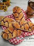 732.Blueberry Streusel Bread (No Knead - Overnight Dough)