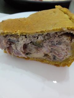Una foto de Tarta de Berenjena y zapallito con masa casera