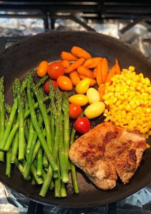 Hình của món Ức gà áp chảo với giấm balsamic -Eatclean.