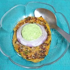 A picture of Corn Methi Capsicum Kebab.