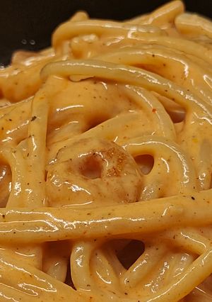 A picture of Shrimp pasta.