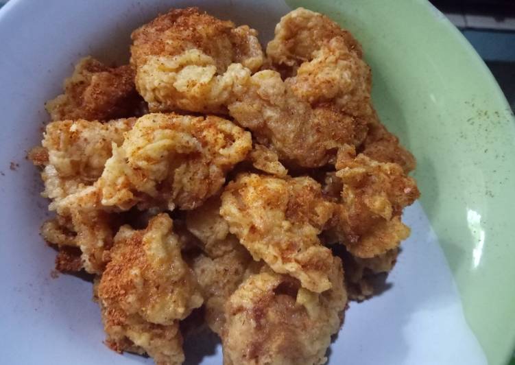 Cara Gampang Membuat Udang crispy bubuk cabai yang Enak Banget