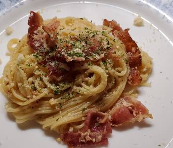 Easy Prepare Recipe My Garlic Bacon Pasta Yummy