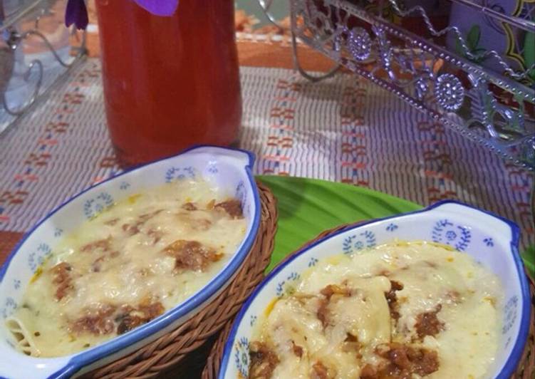 Resep Lasagna kulit pangsit, Maknyuss