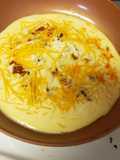 One egg pizza omelet