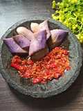 Sambal Terong Ungu (kukus)