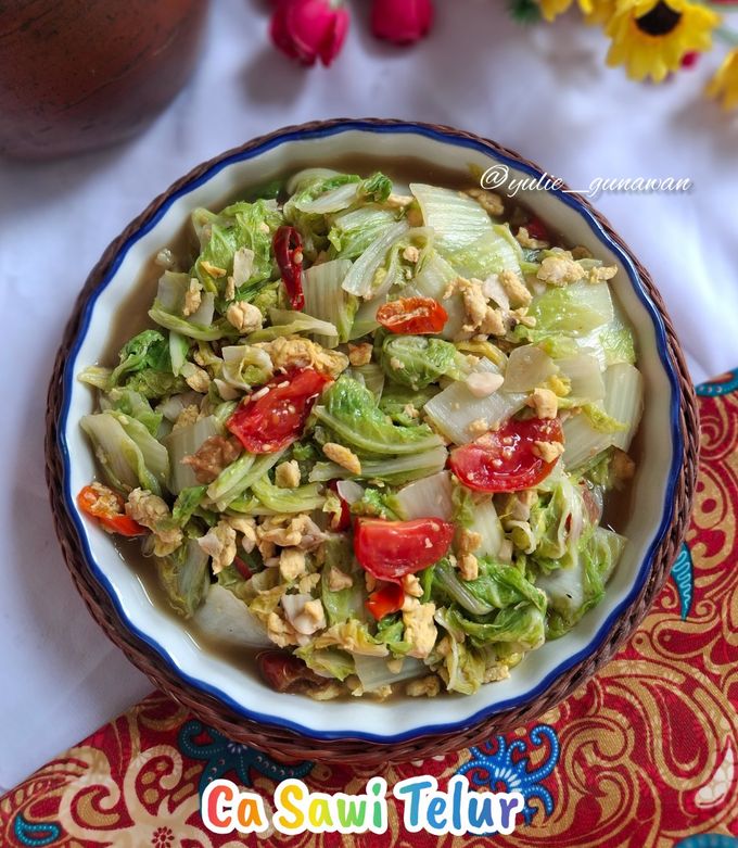 Foto resep Ca Sawi Telur ala mba Ella
