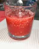 Watermelon sabja juice