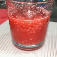 A picture of Watermelon sabja juice.