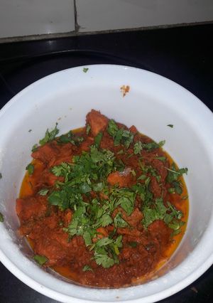 A picture of Kashmiri Chicken.
