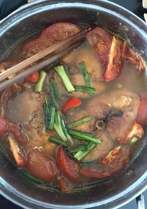 Hình của món Cá thu kho nước mía.