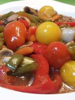 Una foto de Verduras teriyaki