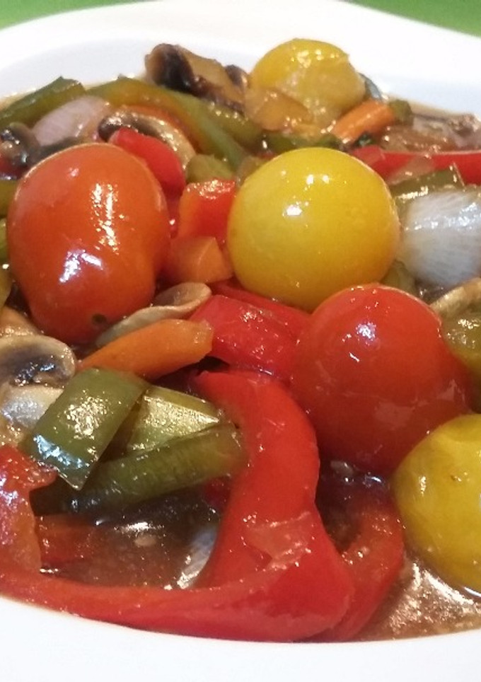 Una foto de Verduras teriyaki