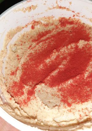 Una foto de Hummus de garbanzos