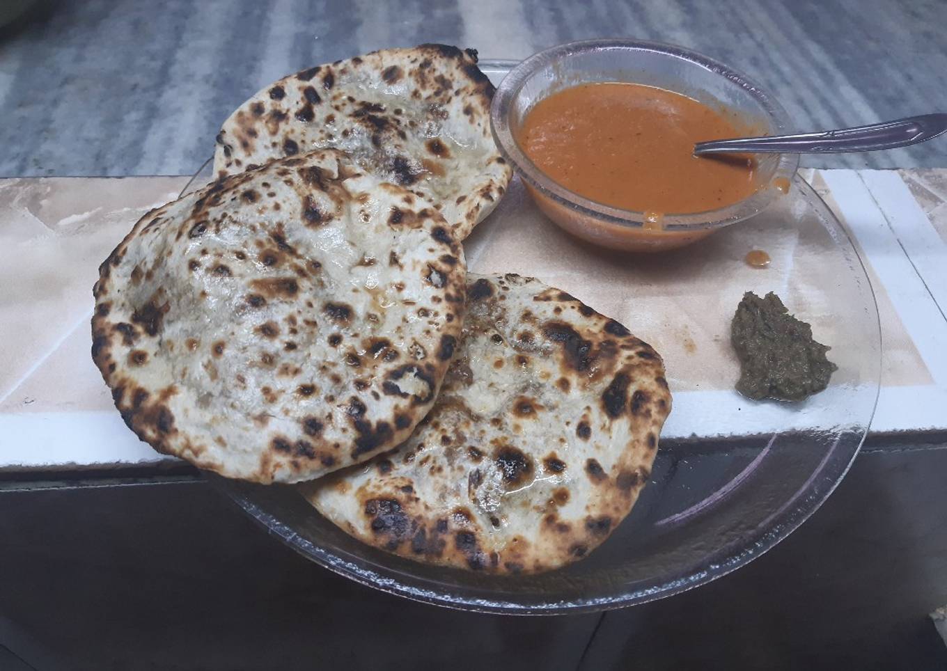 Veg keema naan with Gravy