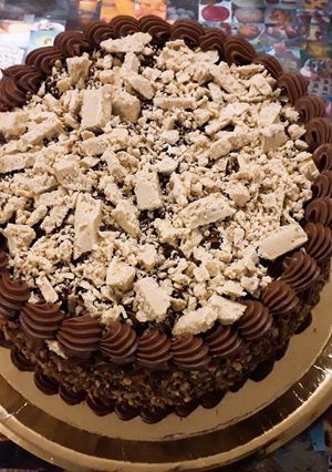 Foto principal de Crema de chocolate para relleno o cobertura de torta 🎂