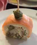 Canapés de salmón ahumado