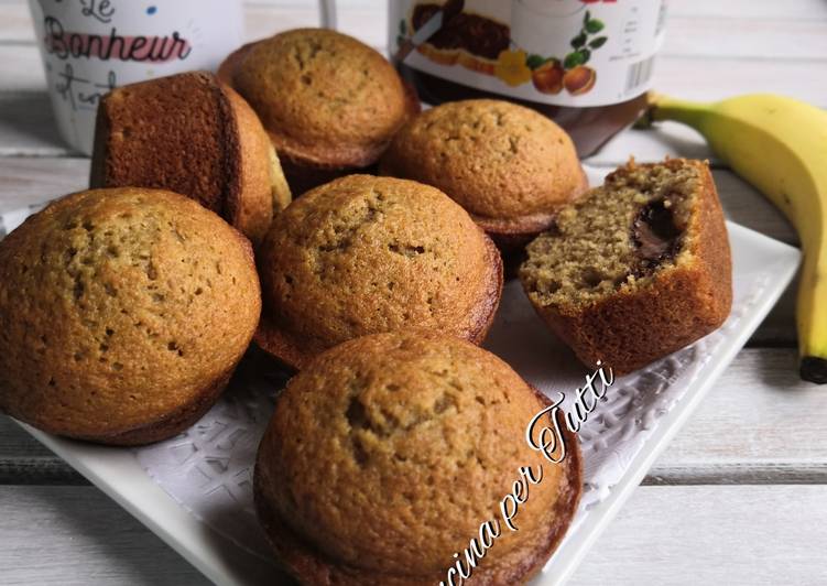 Recette: Muffins Nutella bananes