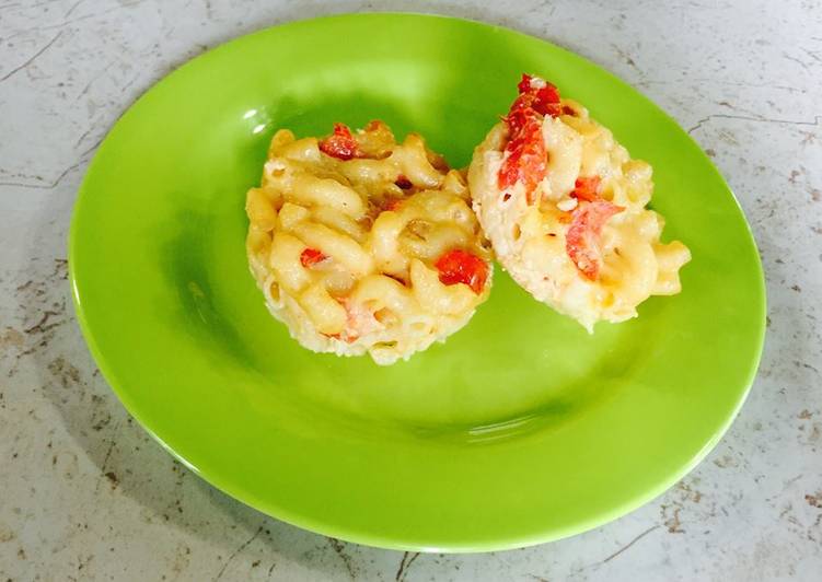 Steps to Prepare Super Quick Homemade Mac and Cheese Mini Bites