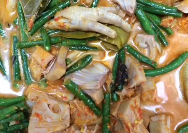 Resep Lodeh nangka,kacang panjang dan ceker, Sempurna