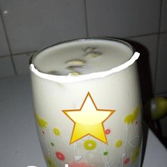 A picture of Kunun Gyada with rice.