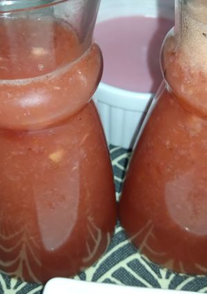 صورة لوصفة عصير الفراولة والبرتقال ومركز الحزر