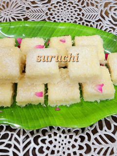 A picture of Soft Coconut-Burfi.