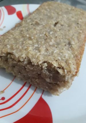 Una foto de Budín de avena y banana (vegano)