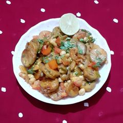 A picture of Row Banana Sabzi.
