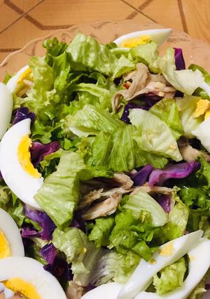 Hình của món Salad gà- Keto.