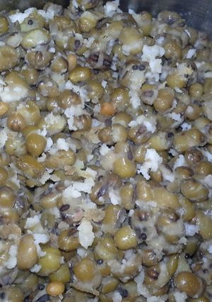 A picture of Payaru Sundal-Sprout sundal.