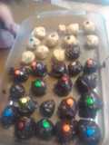Chocolate covered peanut butter M&M balls