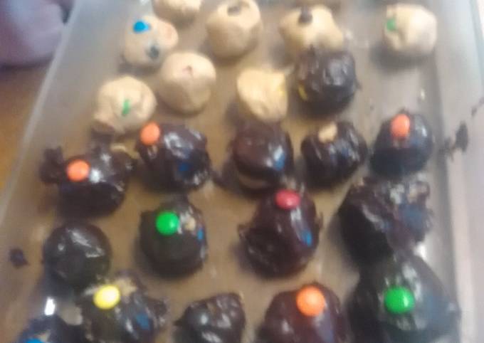 Chocolate covered peanut butter M&M balls