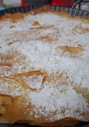 O poză a rețetei Plăcintă de praz cu brânză.